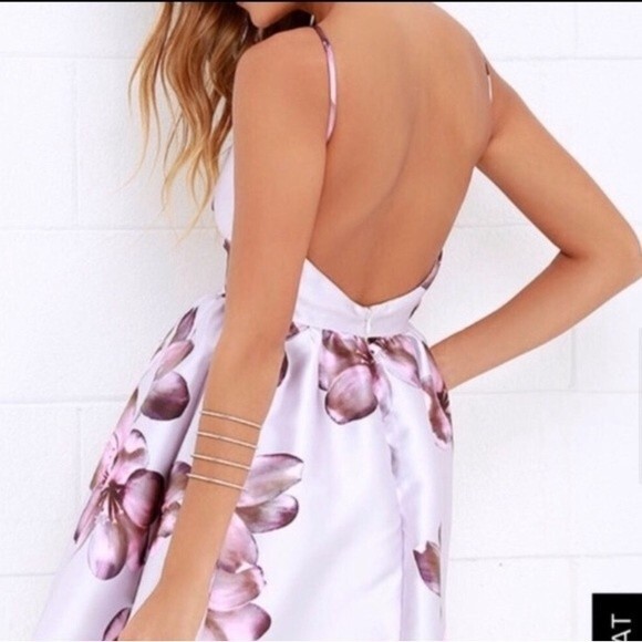 Lulus botanical bliss floral halter backless dress S - Picture 2 of 6